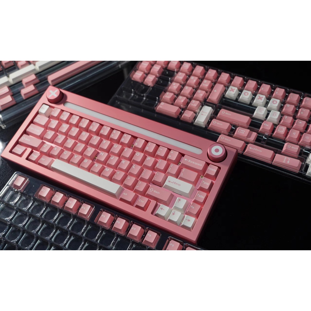 Keycap Peach Blossom CMK Aifei 172 nút nhựa ABS Doubleshot