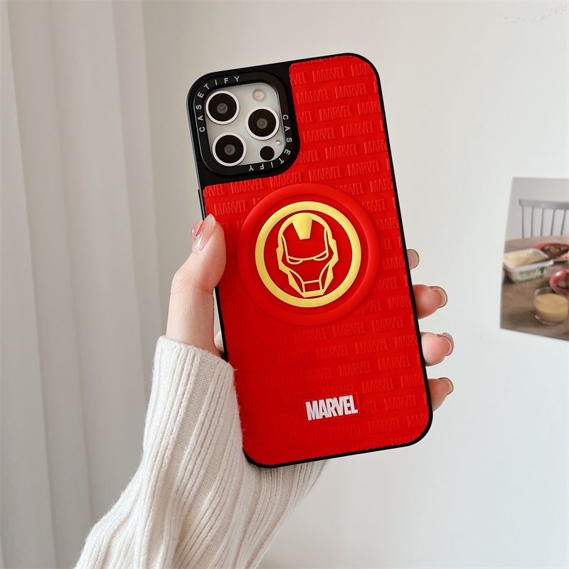 Ốp Điện Thoại TPU Cứng In Hình Logo Marvel Cho iphone 11 12 13 Pro Max 7 8 Plus X XR XS Max