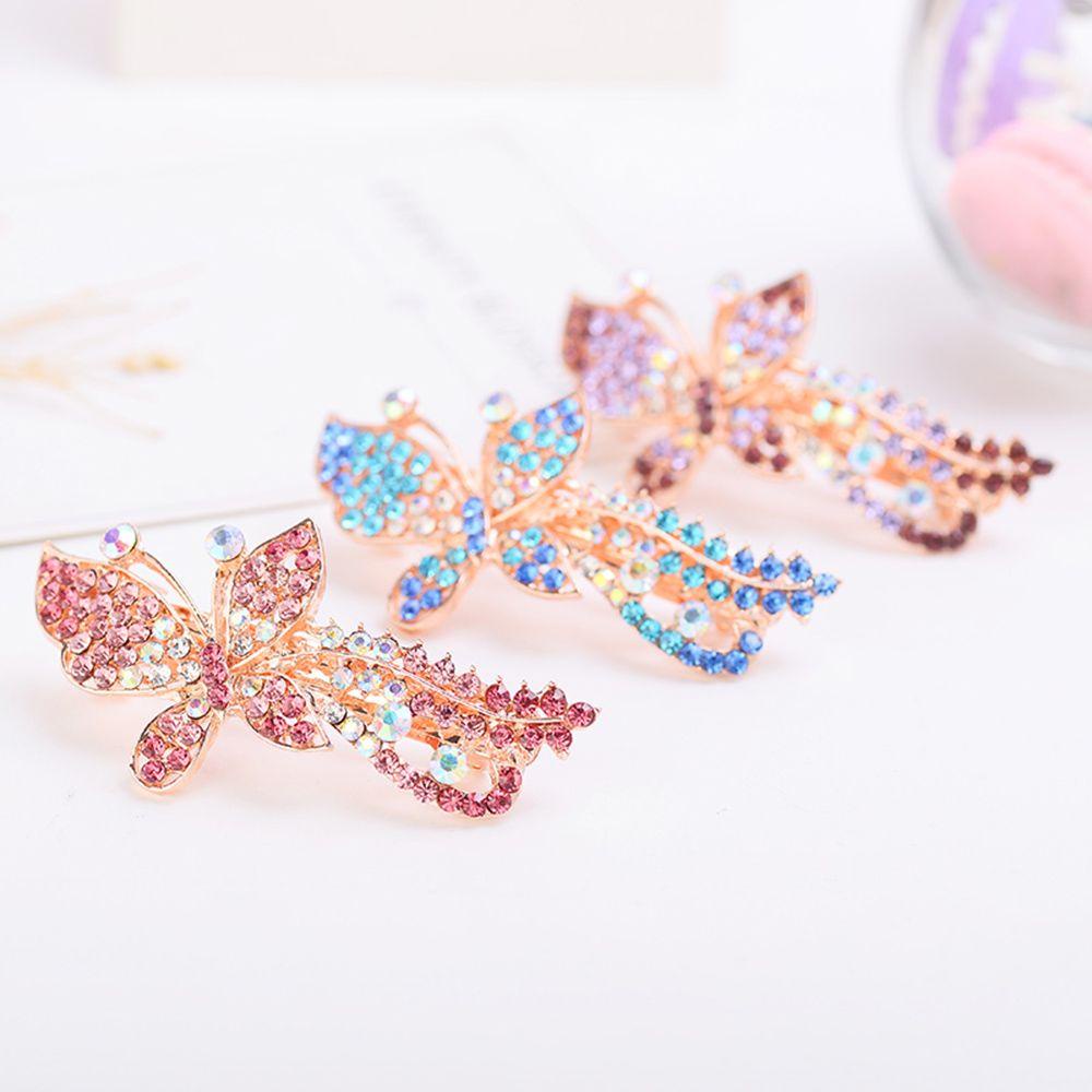 Kẹp Tóc Nữ Hình Nơ Chất Liệu Hợp Kim