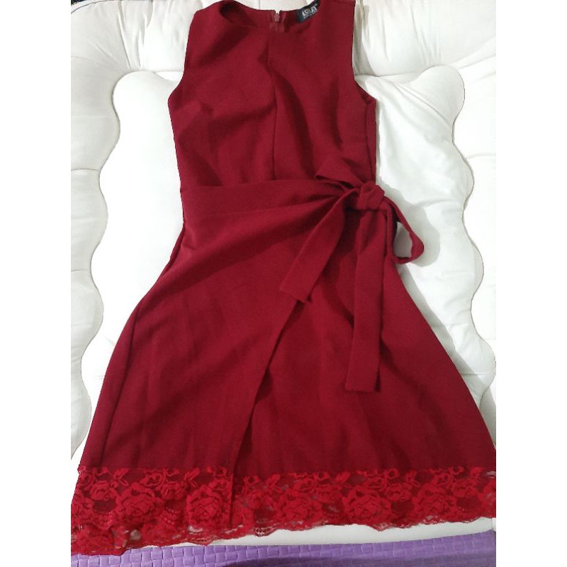 đầm đỏ đô size s