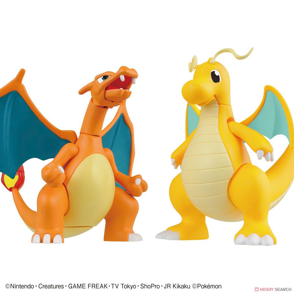 Mô hình lắp ráp Bandai Pokemon Charizard Battle Ver &amp; Dragonite VS Set