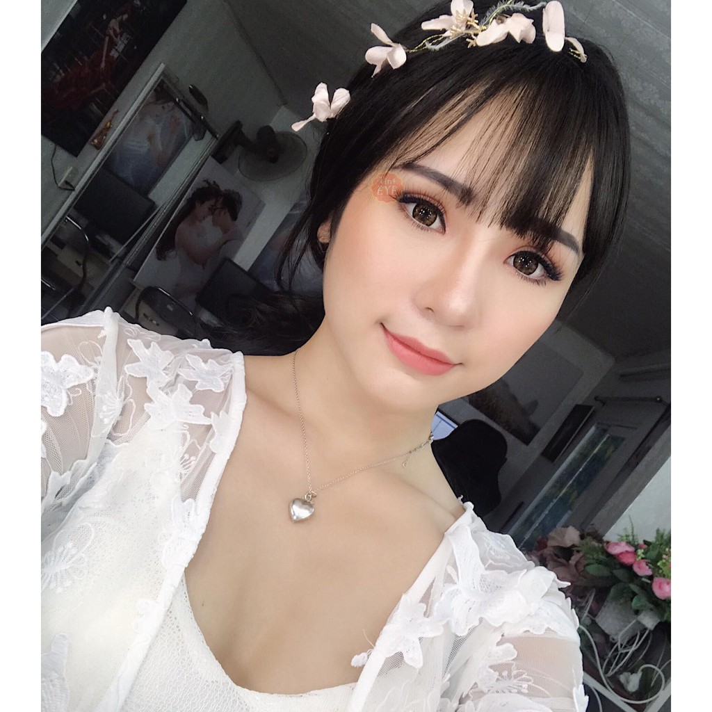 Kính Áp Tròng Tinteye Tiktok Lens TJ-714 Nâu Bình Mình