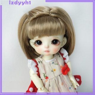[Joydiy] Bộ tóc màu vải lanh xoăn JoyDIY cho búp bê 1 / 8 BJD Bộ tóc búp bê DIY Phụ kiện