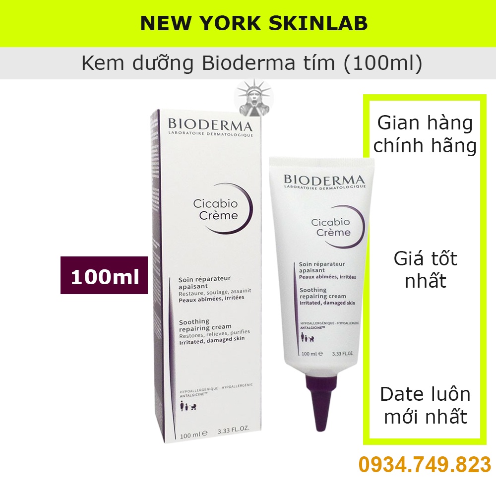 Kem dưỡng Bioderma Cicabio Cream (100ml) - dưỡng ẩm, phục hồi da