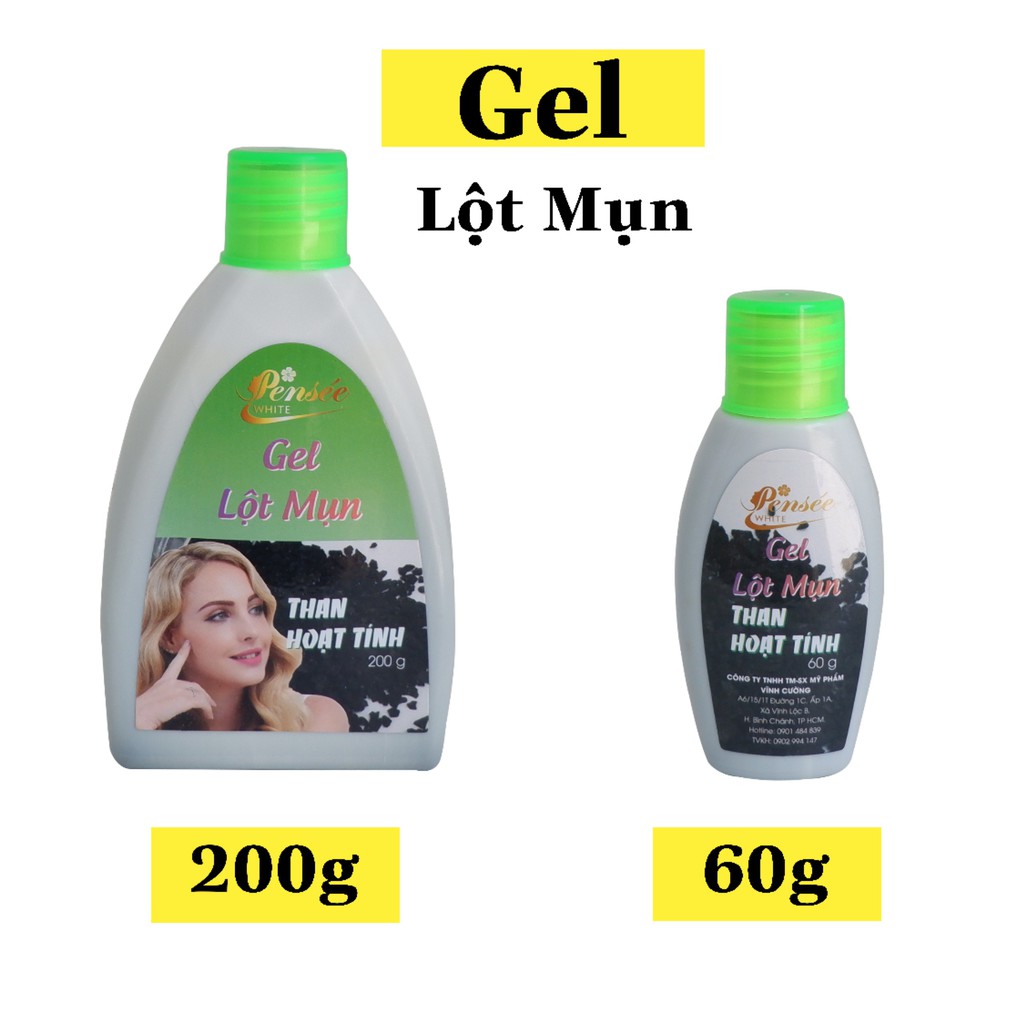 Gel Lột Mụn Đầu Đen, Mụn Cám Than Tre Hoạt Tính Wicbe 200g - Gel Hút Mụn Than Tre Wicbe