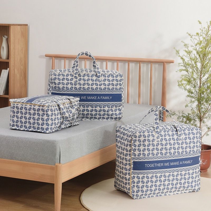 Túi Đựng Chăn Gối Chăn Mền Bằng Vải Không Dệt Có Thể Gấp Gọn Tiện Lợi