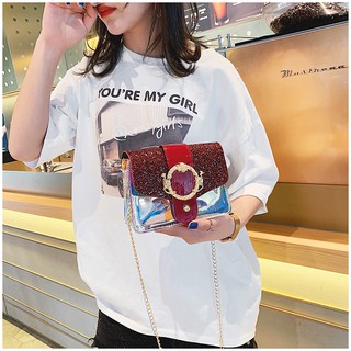 Túi đeo chéo nữ mini hoa cúc smika siêu xinh hot trend