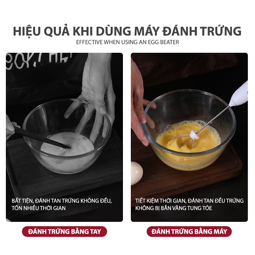 Máy Đánh Trứng Sữa Tạo Bọt Cafe Cầm Tay Mini Pin Sạc Cao Cấp,Máy đánh sữa,  bằng điện 3 tốc độ,Nhựa ABS, thép không gỉ