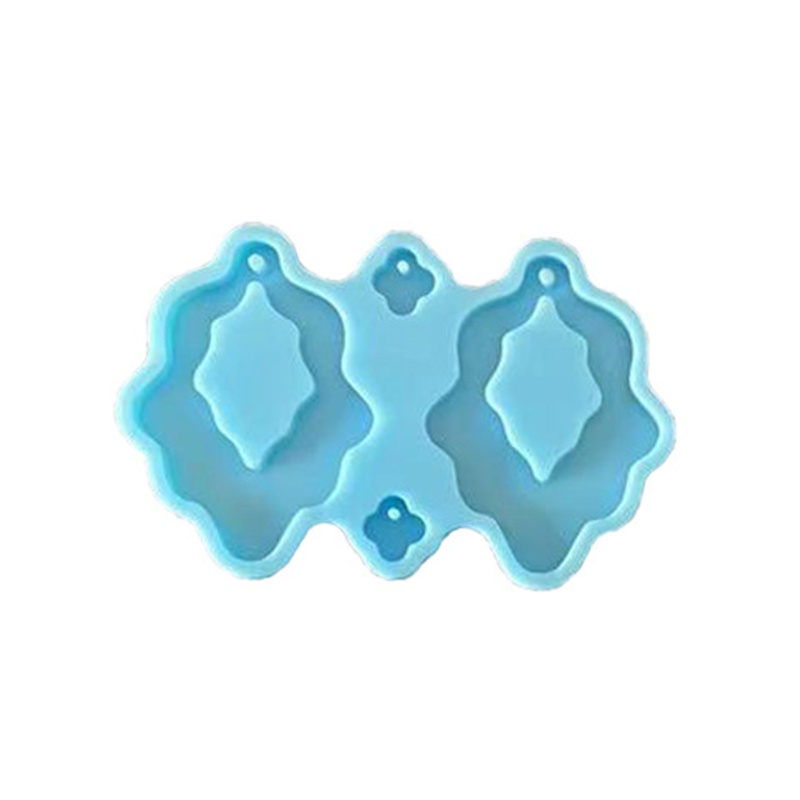 Khuôn Silicone Làm Móc Khóa Hình Học Có Lỗ