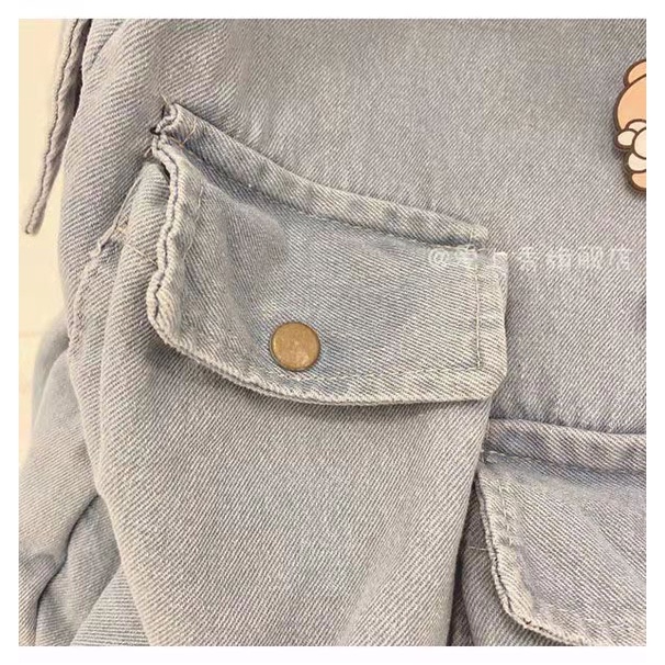Ba Lô Đeo Vai Vải denim Kiểu Hàn Quốc Dễ Thương Cho Nữ Sinh