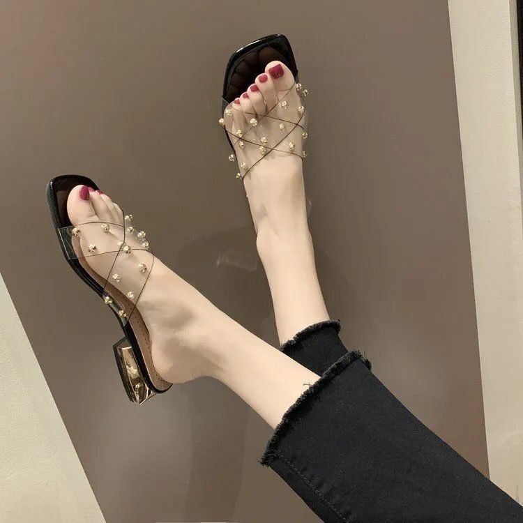 Xăng đan Gót Thấp Dày Dặn Thời Trang Cho Nữ Size 35-43