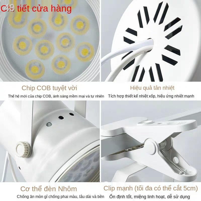 IĐèn LED chiếu điểm dạng clip cho cửa hàng, hội trường, đám cưới di động siêu sáng với dòng phích cắm không kết