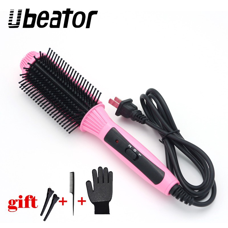 Lược duỗi tóc UBEATOR 2 trong 1 giúp tạo kiểu tóc thẳng và xoăn