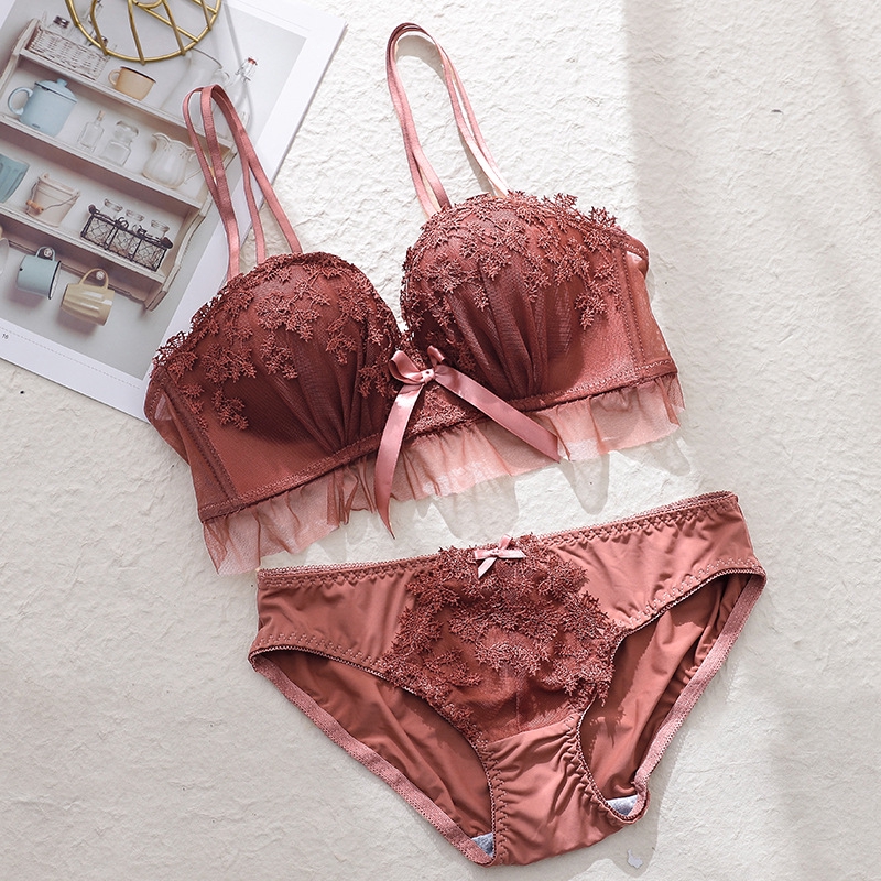 Bộ Đồ Lót Phối Ren Xinh Xắn Gợi Cảm Dành Cho Nữ