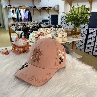 [ Chính Hãng ] Mũ MLB Gold Bee Structured Ball Cap Màu Đen ( 32CPFN111-50L ) | PiuPiu Authentic