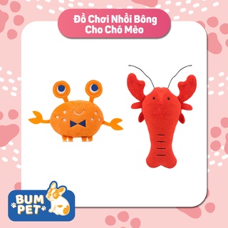 Đồ chơi nhồi bông hình cua / tôm hùm mềm mại tương tác với thú cưng