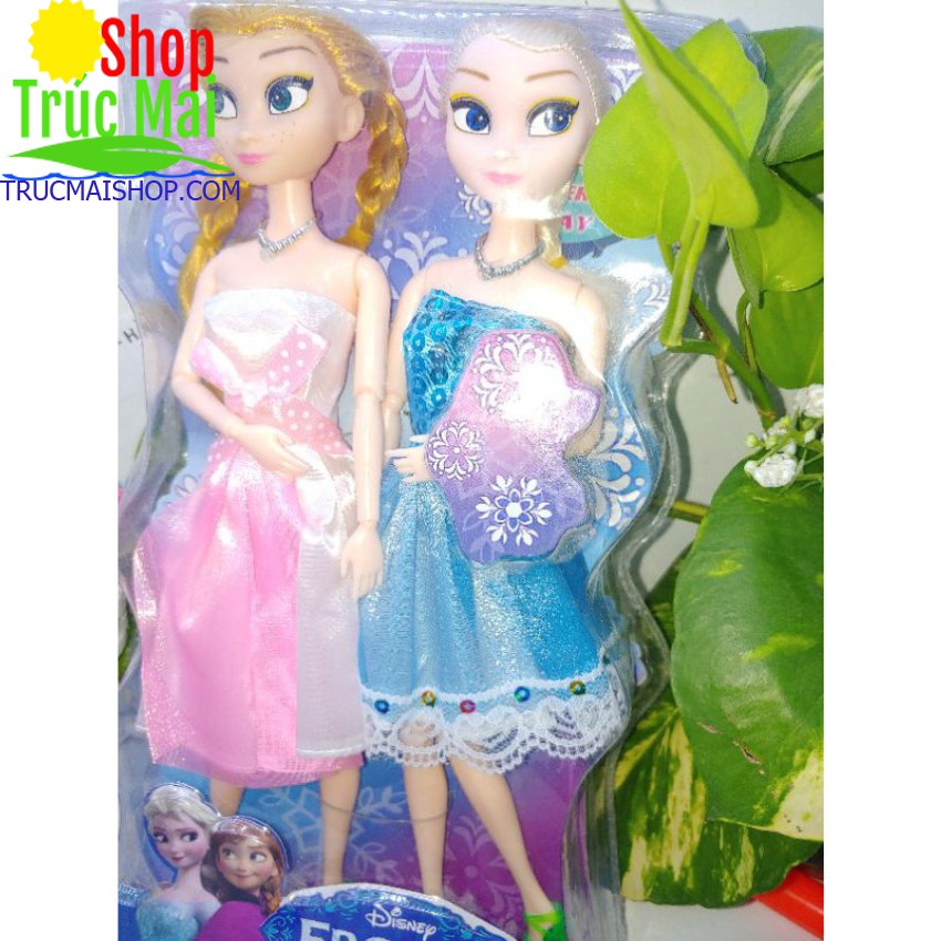 đồ chơi trẻ em bộ đôi búp bê Frozen khớp cao cấp