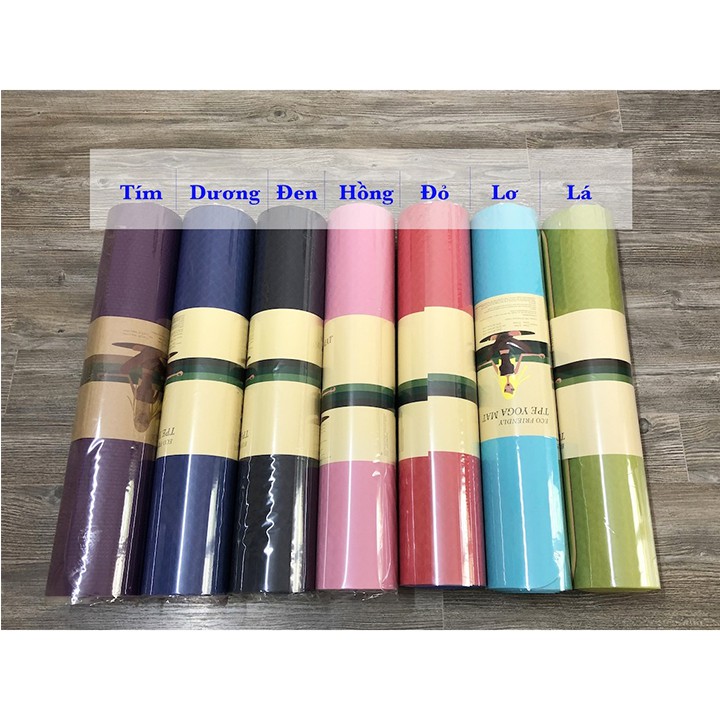 Thảm Yoga Chống Trượt TPE 2 Lớp Cao Cấp 6mm COMBANI T07