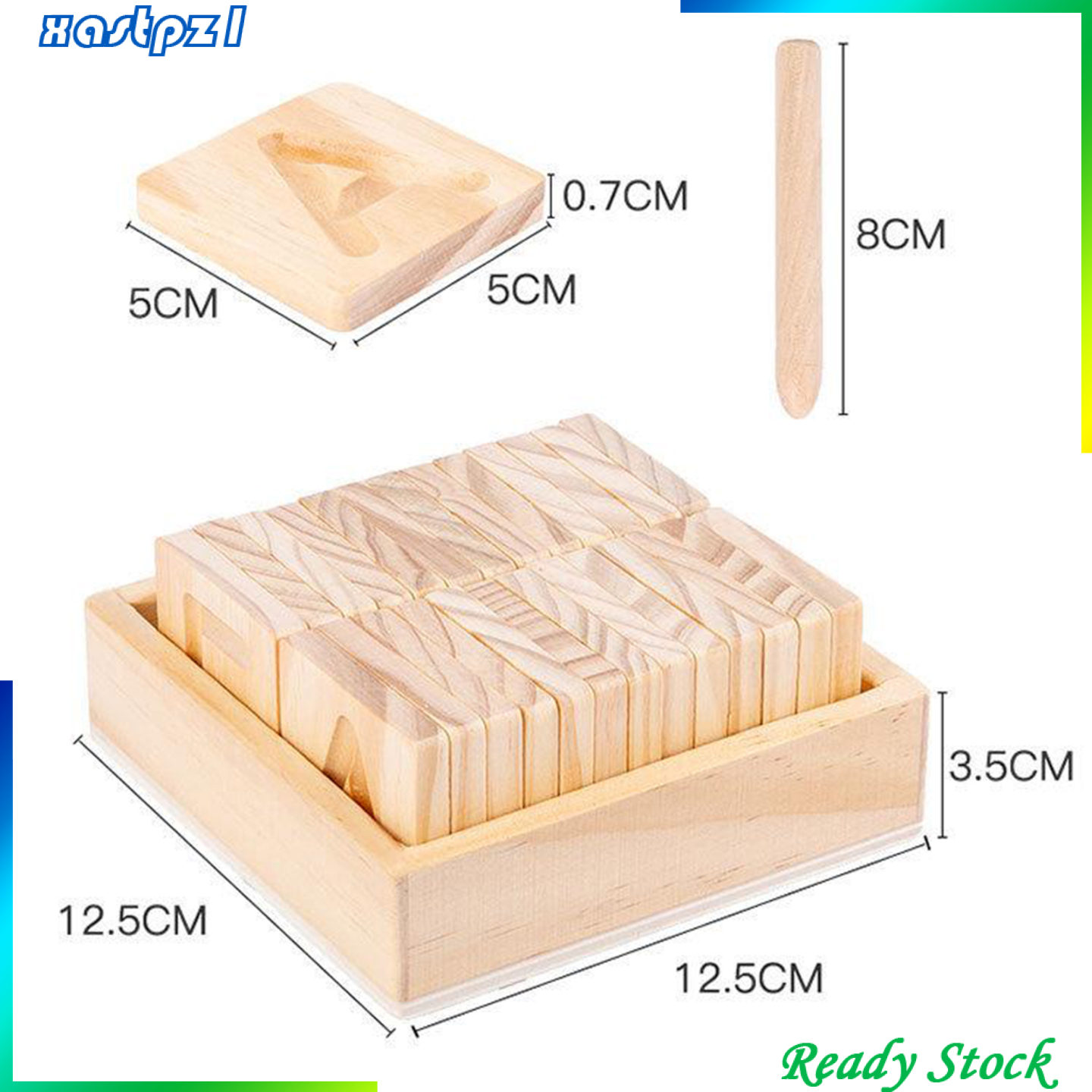 ABC Bộ Thẻ Chữ Cái Gỗ Cho Bé Học Hỏi