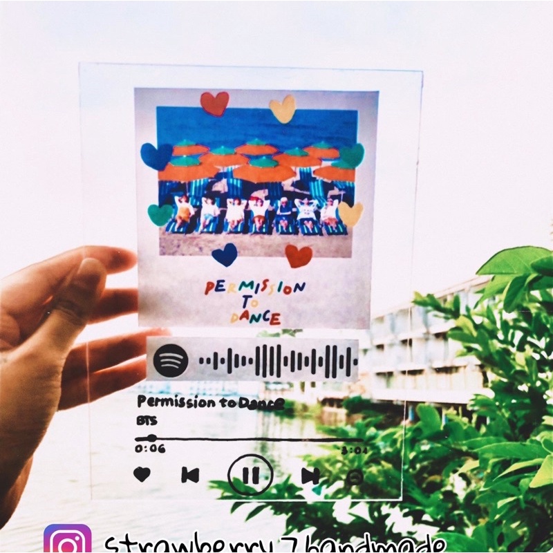 Khung spotify handmade 100% nhóm nhạc Hàn Quốc BTS (có làm theo yêu cầu)