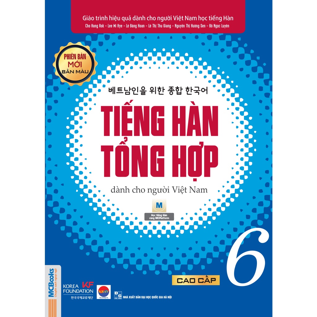 Sách - Combo Giáo Trình Tiếng Hàn Tổng Hợp Dành Cho Người Việt Nam Trình Độ Cao Cấp 6 (Giáo trình + SBT)