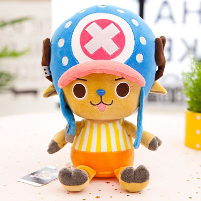 New 30cm Anime One Piece Chopper Luffy Plush Toy Chopper Luffy Red Uta Straw Hat Captain Stuffed Doll Anime Fans Kids Baby Birthday Gifts Home Decorative Pillows