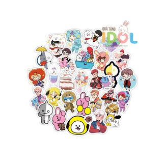80 STICKER BT21 -  QUÀ TẶNG IDOL