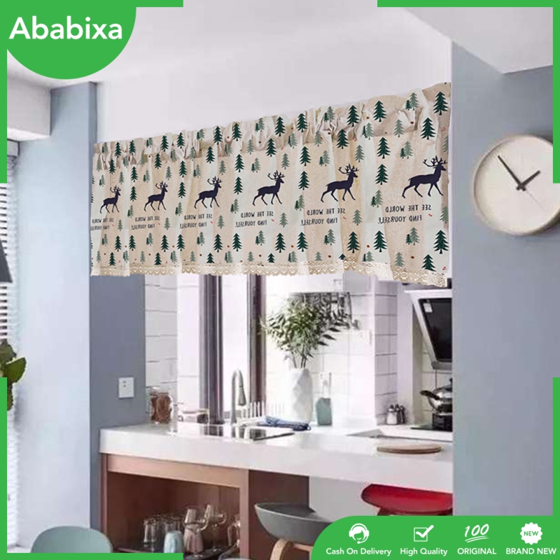 [Ababixa] Rèm Cửa Sổ Mỏng Bán Voile Nhỏ Có Thể Tùy Chỉnh Cho Nhà Bếp - Tất Cả Các Kích Cỡ Lựa Chọn