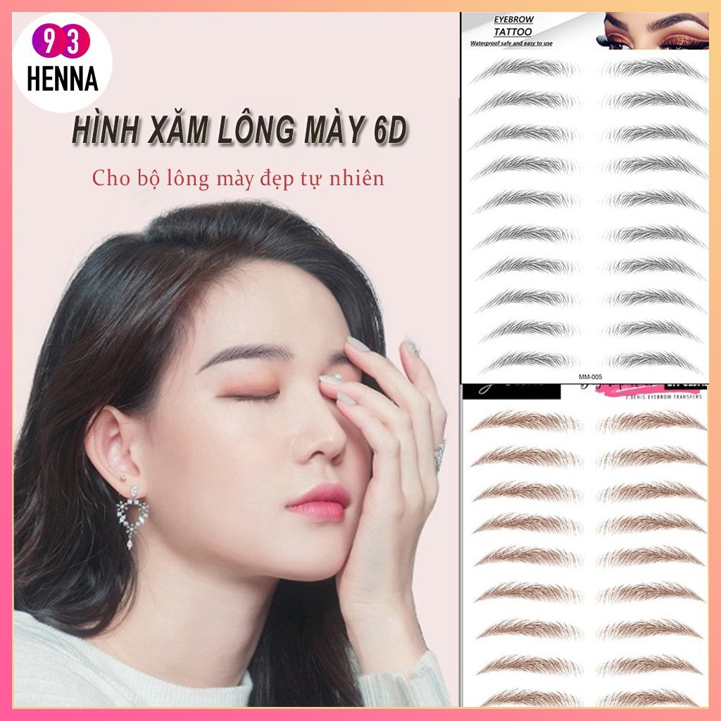 Miếng dán xăm lông mày chống nước