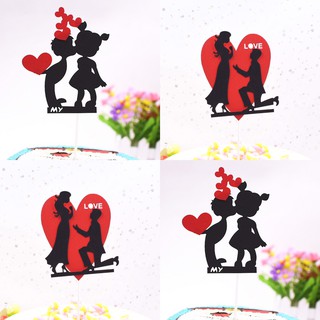 Mua Đồ trang trí sinh nhật cho bé - SÉT 3 THẺ TRÁI TIM ĐÔI - TRÁI TIM LỚN CẦU HÔN