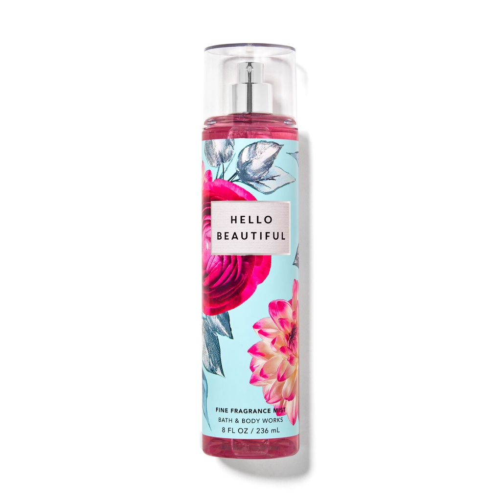 [ AUTH- BILL MỸ ] XỊT THƠM BATH&BODYWORKS HELLO BEAUTIFUL 236ML