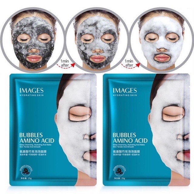 Mặt nạ sủi bọt thải độc Images Hydrating Skin Bubbles Amino Acid - Làm Căng Da Trong Suốt (MỚI)