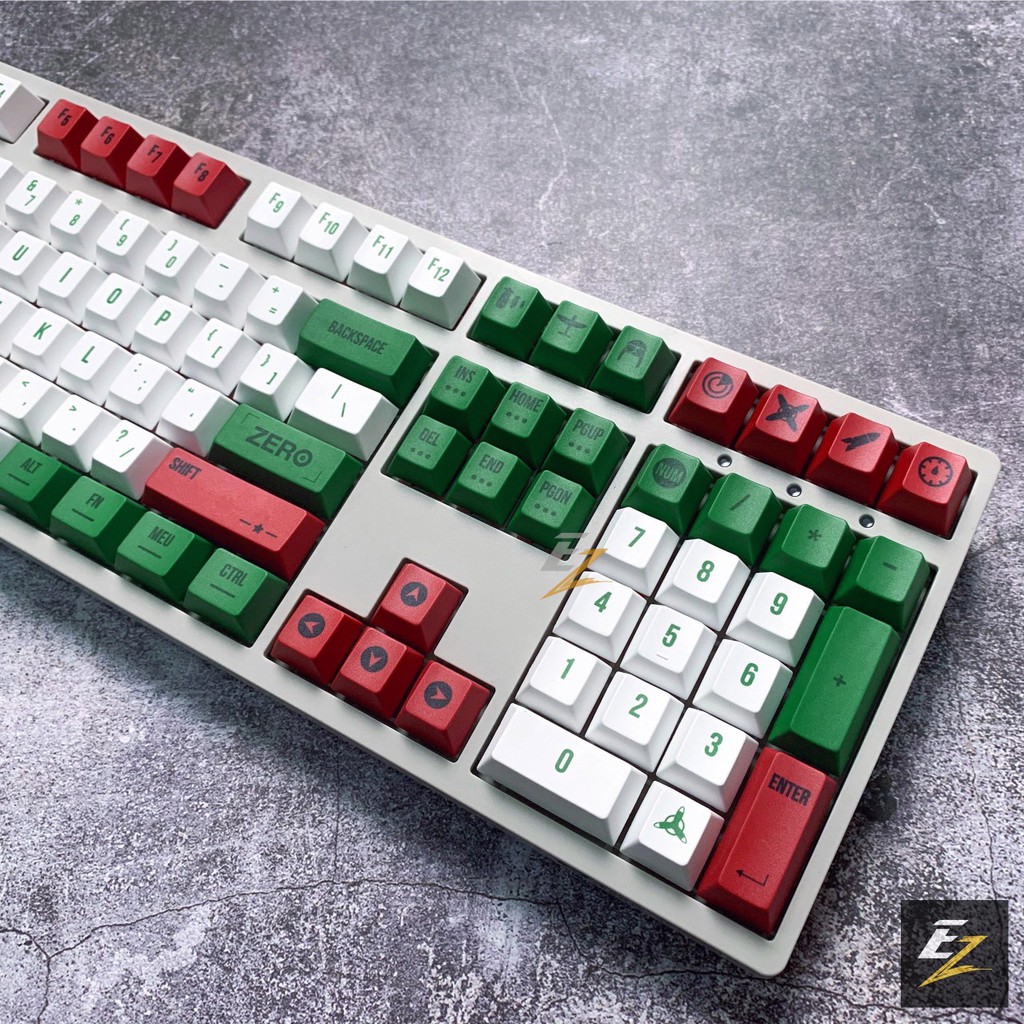 Keycap Thick PBT Dyesub 108 Phím Cherry Profile