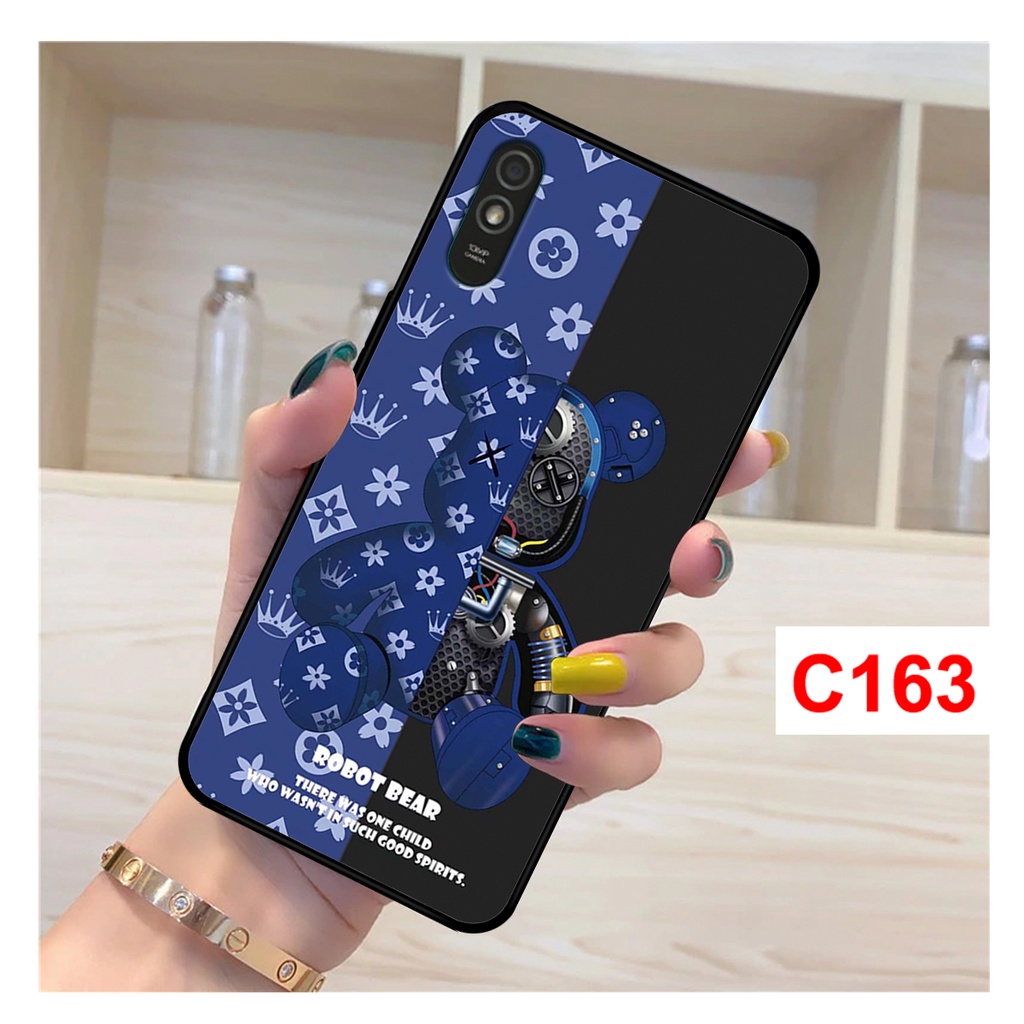 Ốp Redmi 9A - Xiaomi Mi 9 - Mi 9 SE in hình gấu bearbrick thời trang . ốp xiaomi redmi rẻ bền đẹp.