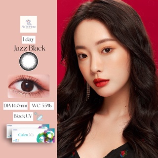 [5 CẶP] Kính áp tròng màu 1 ngày Hàn Quốc Clalen Iris_màu JAZZ BLACK