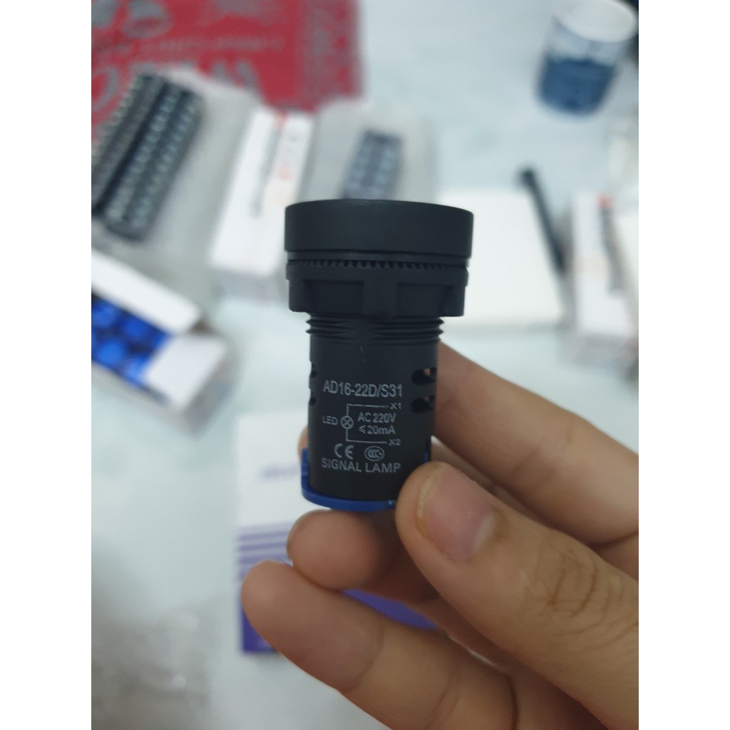 Đèn báo pha, đèn báo tủ điện phi 22 đèn led báo pha