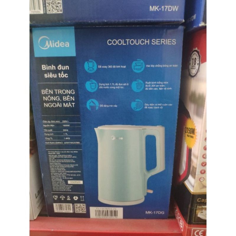 BÌNH SIÊU TỐC MIDEA MK - 17DG ( 1,7L - 1800W )