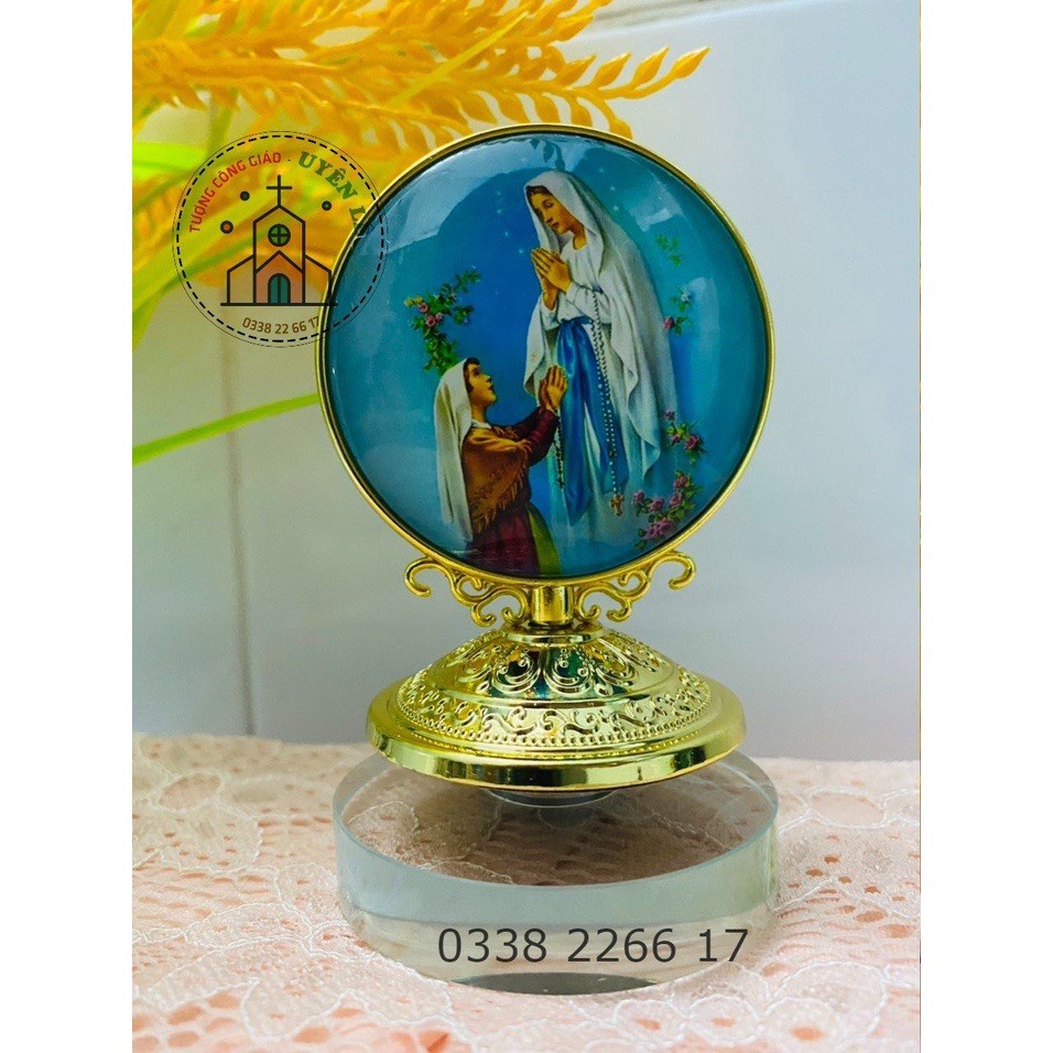 Tượng để taplo xe ô tô, để bàn in hình Chúa Giê-su, Đức Mẹ