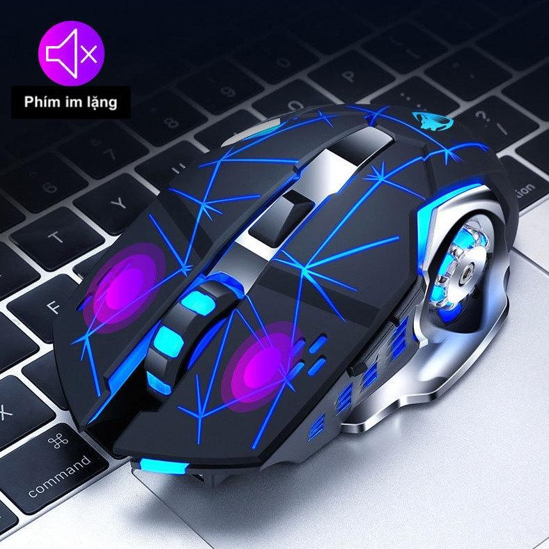 Chuột Không Dây 💎𝓕𝓡𝓔𝓔𝓢𝓗𝓘𝓟💎 Mouse Không Dây Gaming T-Wolf Q13 (BH 6 Tháng) SPTECH COMPUTER