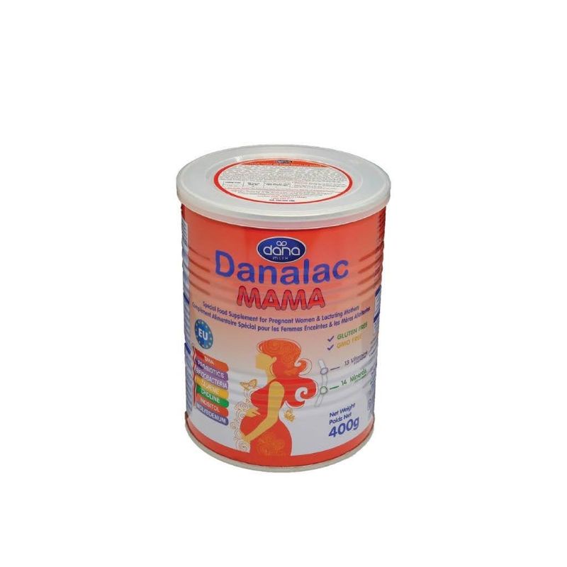 Sữa bột Danalac Mama - hộp 400gr nhập khẩu Thụy Sĩ dành cho mẹ bầu