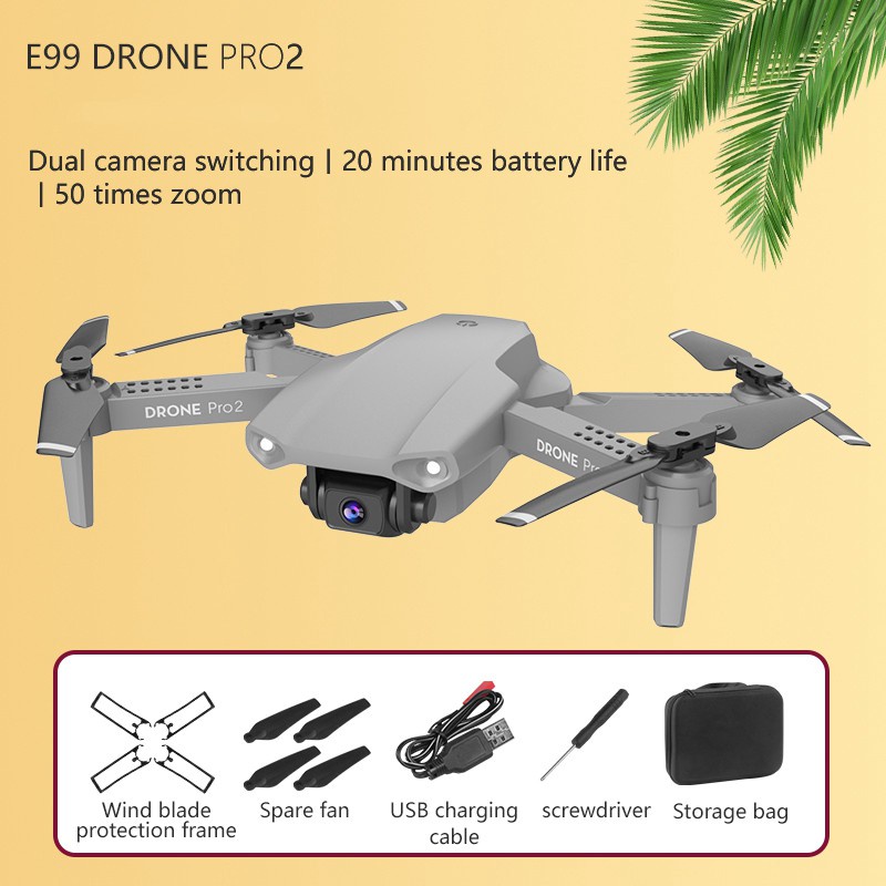 Drone E99 Pro Rc Camera 1080p Wifi Fpv - Màu Xám