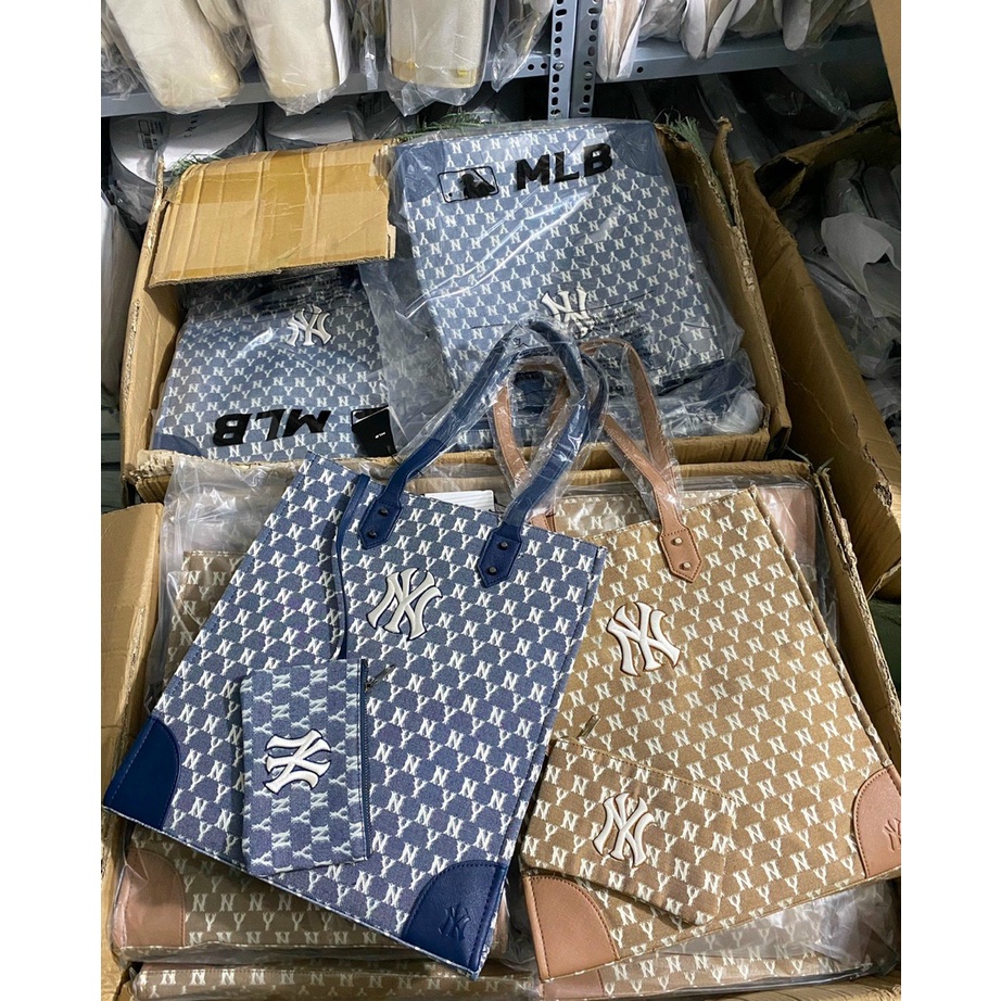 túi tote mlb siêu hot kèm ví nhỏ size 36*38*8cm đủ màu