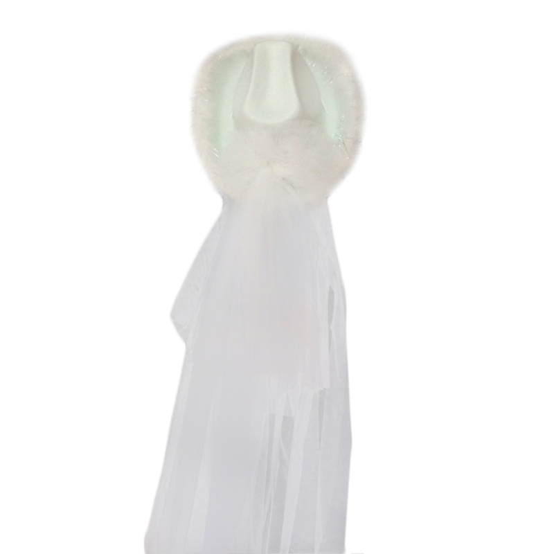 Mũ Cao Bồi Phương Tây Phối Lưới Dài Hợp Thời Trang Cho Nữ