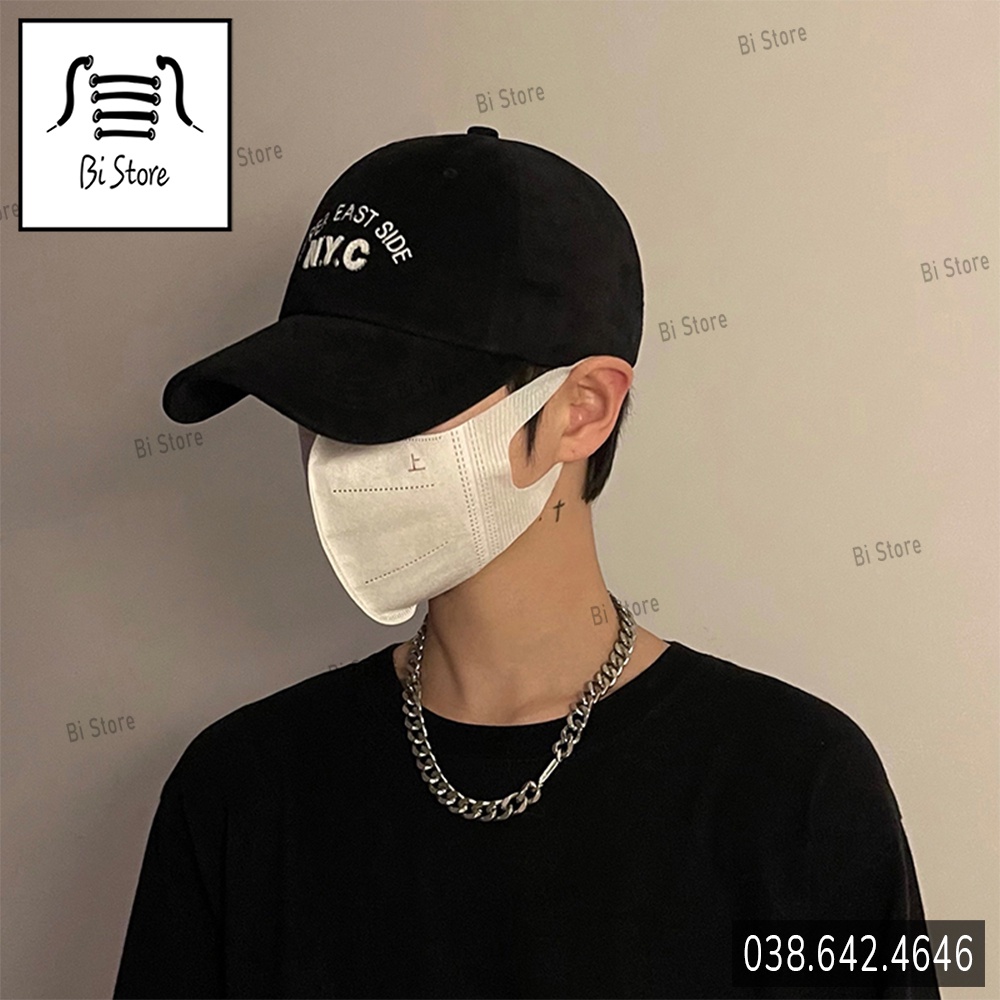 Mũ / nón lưỡi trai N.Y.C vải cao cấp kiểu dáng unisex dành cho nam và nữ, phong cách Hàn Quốc