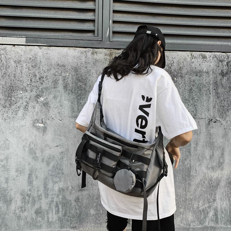 🔥Ready Stock🔥 【Leacat】 Túi 3 trong 1 Nam Messenger Bag Túi đeo vai chiến thuật thời thượng Túi đeo vai quân đội Hip Hop Streetwear Túi đeo chéo công suất lớn Oxford Túi đeo chéo