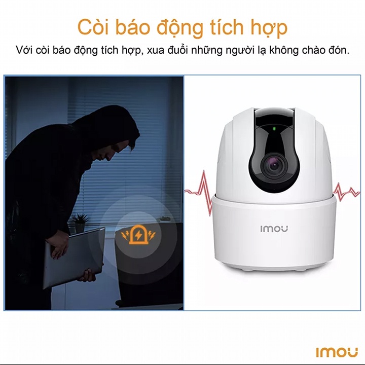 Camera IMOU Ranger 2C IPC-TA22CP 1080P Xoay 360 Độ- Đàm Thoại 2 Chiều-Báo Động Chống Trộm-Kèm Thẻ 64Gb
