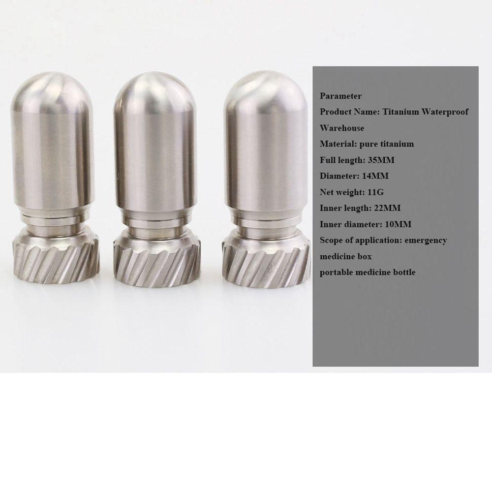 Bình Đựng Nước Mini Bằng Hợp Kim Titan Chống Ẩm Chống Thấm Nước Màu Cầu Vồng