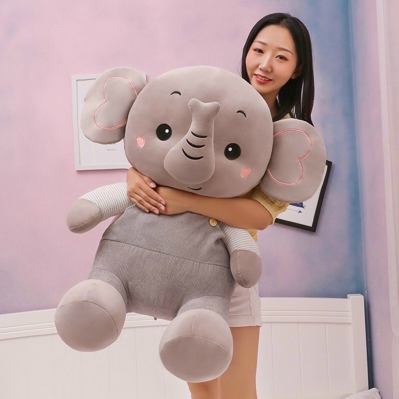 Gấu bông hình voi vải Nhung mềm