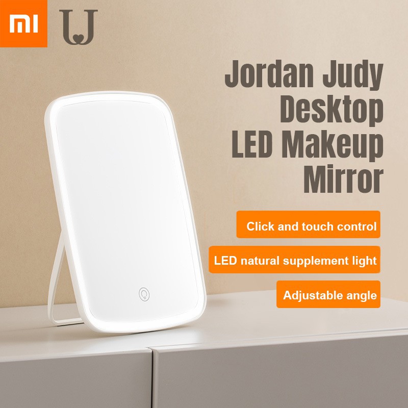 Gương trang điểm Xiaomi Youpin Jordan &amp; Judy có đèn LED cảm ứng HD 3 màu tiện dụng