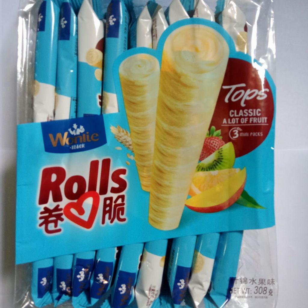 Bánh Quế Wonlie Rolls 308gr (date 09/2022)